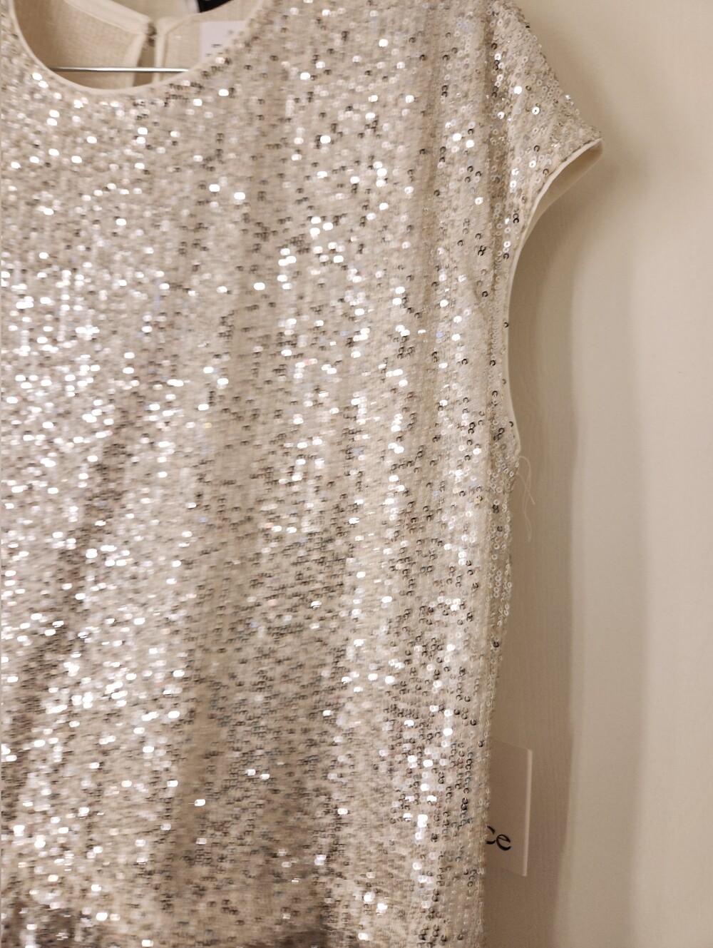 Sequin Ruffle Hem Top - Picture 3 of 9